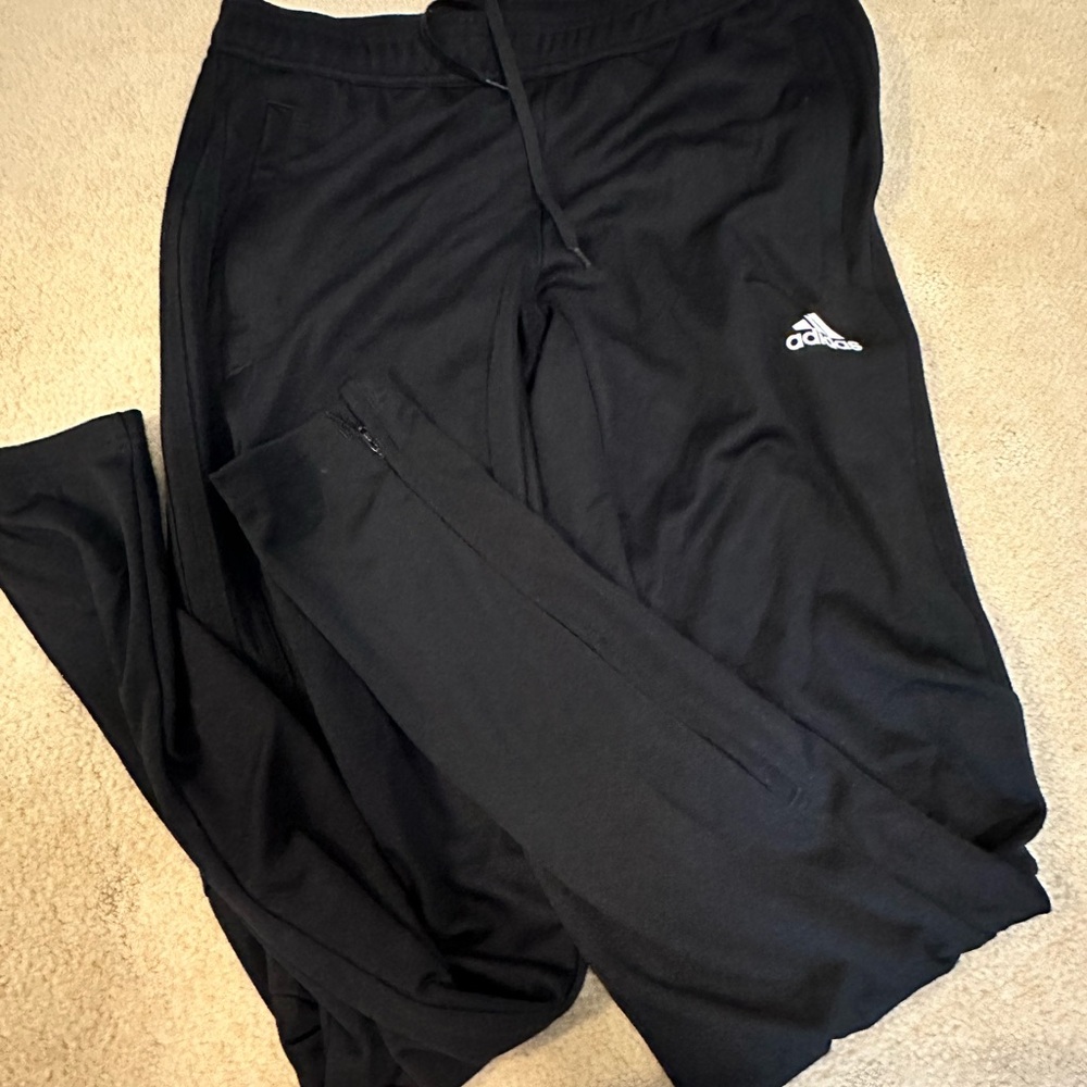 Adidas Black Sweatpants Athletic Joggers